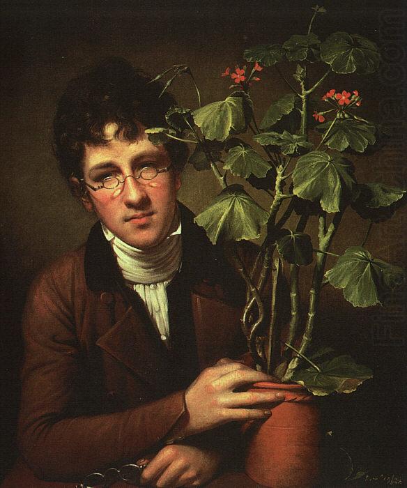 Rubens Peale with Geranium, Rembrandt Peale